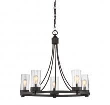 Savoy House Meridian CA M10018ORB - 5-Light Chandelier in Oil Rubbed Bronze