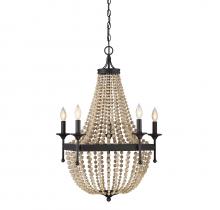 Savoy House Meridian CA M10033ORB - 5-Light Chandelier in Oil Rubbed Bronze