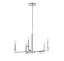Savoy House Meridian CA M10069CH - 5-light Chandelier In Chrome