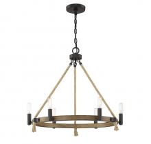 Savoy House Meridian CA M10080ORB - 6-Light Chandelier in Oil Rubbed Bronze
