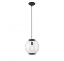 Savoy House Meridian CA M50045BK - 1-Light Outdoor Hanging Lantern in Matte Black
