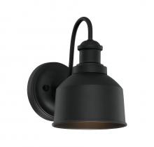 Savoy House Meridian CA M50046BK - 1-Light Outdoor Wall Lantern in Matte Black