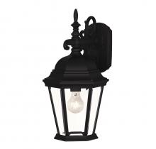 Savoy House Meridian CA M50055BK - 1-Light Outdoor Wall Lantern in Black