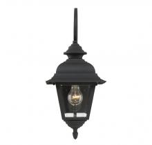 Savoy House Meridian CA M50064BK - 1-Light Outdoor Wall Lantern in Textured Black