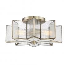 Savoy House Meridian CA M60004NB - 2-Light Ceiling Light in Natural Brass