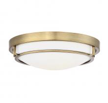 Savoy House Meridian CA M60019NB - 2-Light Ceiling Light in Natural Brass