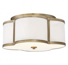 Savoy House Meridian CA M60020NB - 3-Light Ceiling Light in Natural Brass