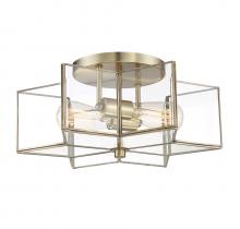 Savoy House Meridian CA M60021NB - 2-Light Ceiling Light in Natural Brass