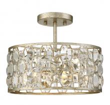 Savoy House Meridian CA M60033SG - 2-Light Ceiling Light in Silver Gold