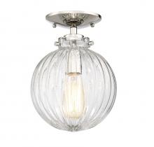 Savoy House Meridian CA M60056PN - 1-Light Ceiling Light in Polished Nickel
