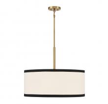 Savoy House Meridian CA M7015NB - 5-Light Pendant in Natural Brass