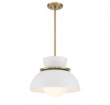 Savoy House Meridian CA M7026NB - 1 LT Pendant in Natural Brass