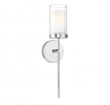 Savoy House Meridian CA M90016CH - 1-Light Wall Sconce in Chrome