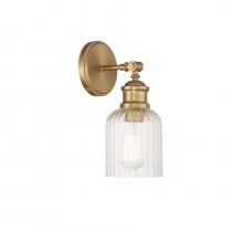 Savoy House Meridian CA M90083NB - 1-Light Wall Sconce in Natural Brass