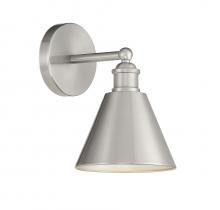 Savoy House Meridian CA M90087BN - 1-Light Wall Sconce in Brushed Nickel