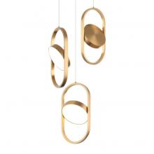 Matteo Lighting C32303AG - Kennedy Aged Gold Brass Pendants