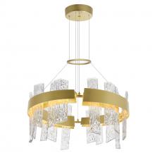 CWI Lighting 1246P24-602-A - Guadiana 24 in LED Satin Gold Chandelier