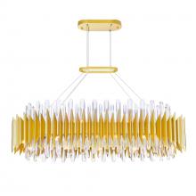 CWI Lighting 1247P39-20-602-O - Cityscape 20 Light Chandelier With Satin Gold Finish