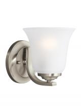 Generation Lighting 4139001-962 - Emmons traditional 1-light indoor dimmable bath vanity wall sconce in brushed nickel silver finish w