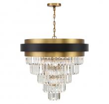 Savoy House Canada 1-1668-9-143 - Marquise 9-Light Chandelier in Matte Black with Warm Brass Accents