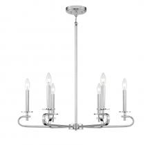Savoy House Canada 1-2450-6-109 - Torino 6-Light Chandelier in 
Polished Nickel