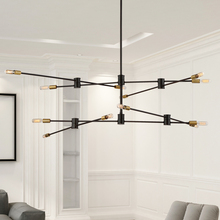Savoy House Canada 1-7001-12-77 - Lyrique 12-Light Chandelier in Bronze with Brass Accents
