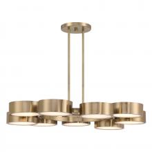 Savoy House Canada 1-7508-9-127 - Talamanca 9-Light LED Chandelier in Noble Brass by Breegan Jane