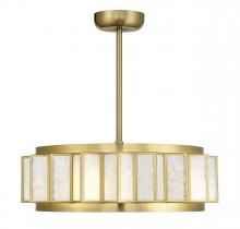 Savoy House Canada 28-FD-690-322 - Gideon 4-Light LED Fan D'Lier in Warm Brass