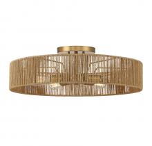 Savoy House Canada 6-1682-5-320 - Ashe 5-Light Ceiling Light in Warm Brass and Rope