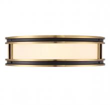 Savoy House Canada 6-1822-4-143 - Alberti 4-Light Ceiling Light in Matte Black with Warm Brass Accents