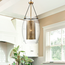 Savoy House Canada 7-9063-1-95 - Dunbar 1-Light Pendant in Warm Brass with Bronze Accents