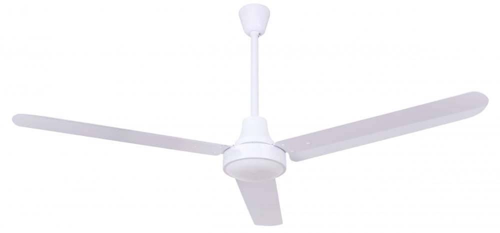Industrial DC Fan, CP56D11PN, 56" Fan, WH Color, Cord and Plug, Downrod Mount, HIGH PERFORMANCE