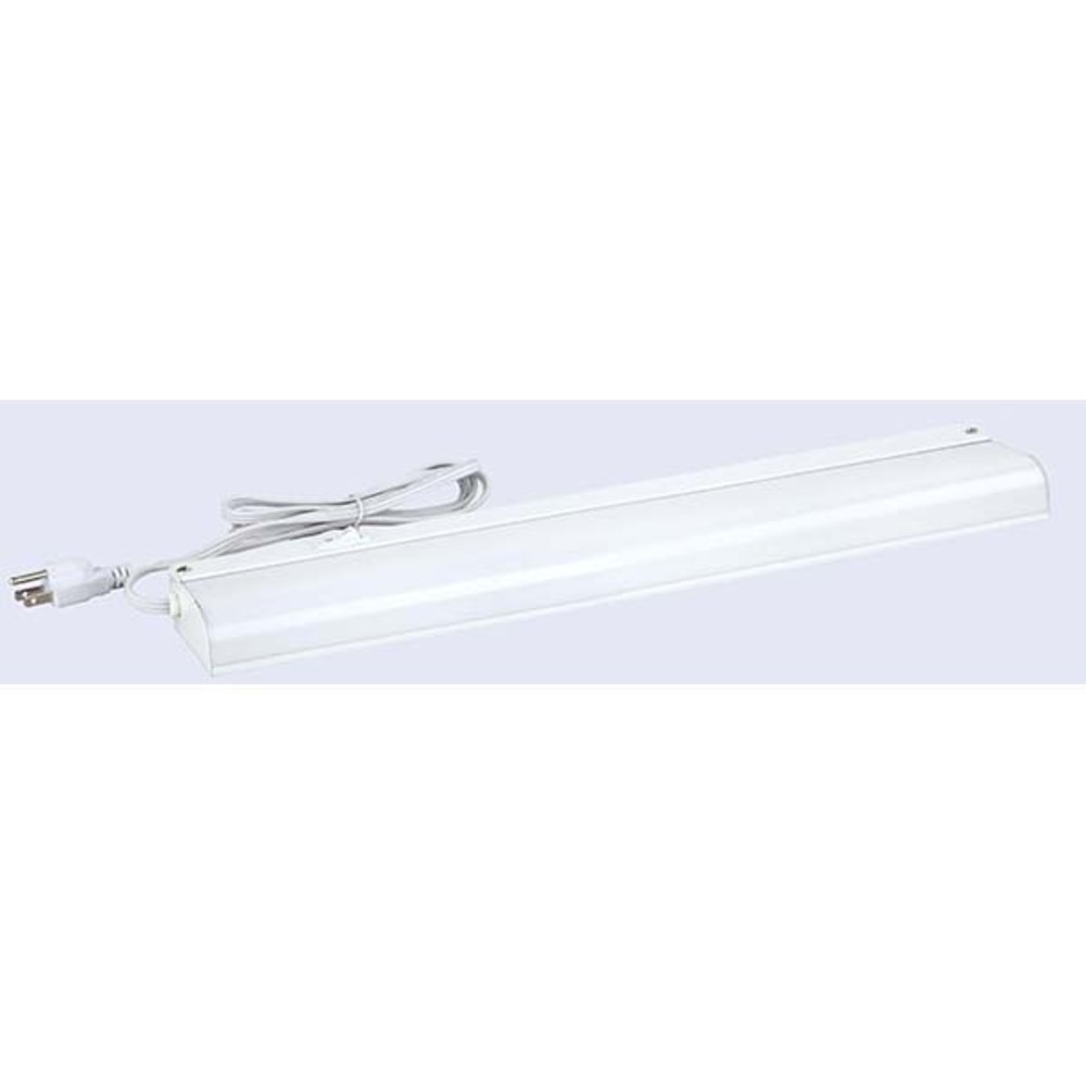Fluorescent, 22 1/2" Under Cabinet Fluorescent Strip Bar with Cord&Plug, 1 Bulb, 14W T5 (Include