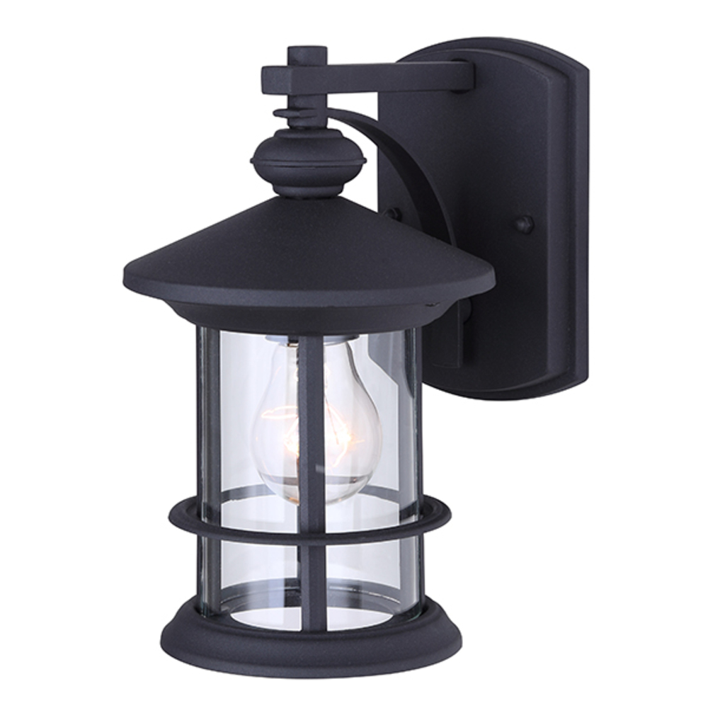 TREEHOUSE, 1 Lt Outdoor Down Light, Clear Glass, 1 x 100W Type A, 6" W x 9 3/4" H x 7 1/2