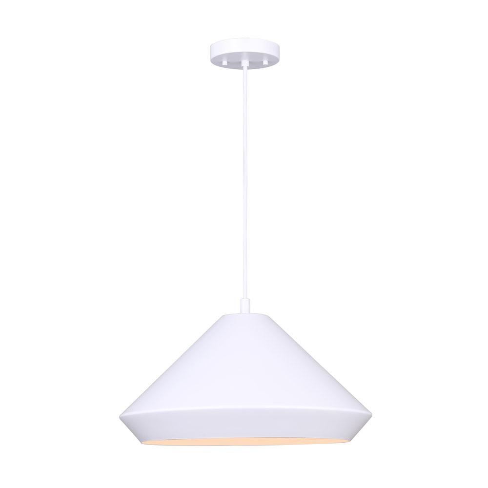 BYCK, IPL1020A16WH, MWH Color, 1 Lt 16" Width Pendant, 60W Type A