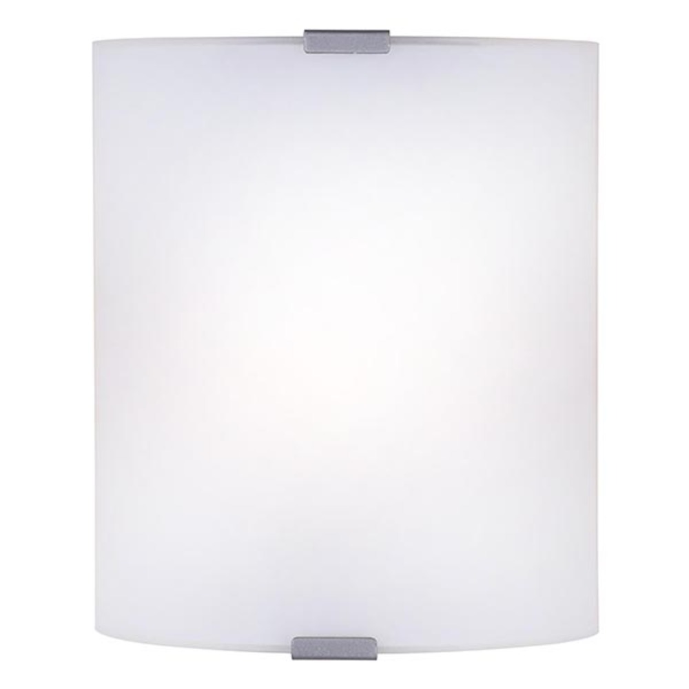 1 Lt Wall Sconce, Flat Opal Glass, 60W Type A, Hardwire Connection, 7" W x 8 1/4" H x 3 1/4&