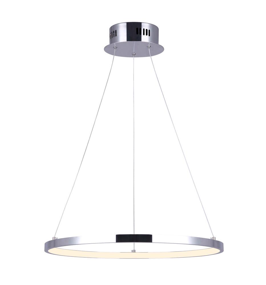 LEXIE, 20.5" Wide Cord LED Chandelier, Acrylic, 21W LED (Int.), Dimmable, 1189.46 Lumens