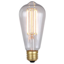 Canarm B-LST64-6 - LED Vintage Bulb, E26 Socket, 6W ST64 Shape, 2200K, 480 Lumen, Dimmable, 15000 Hours