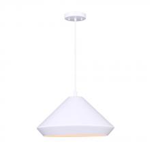 Canarm IPL1020A16WH - BYCK, IPL1020A16WH, MWH Color, 1 Lt 16" Width Pendant, 60W Type A