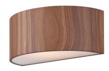 Canarm IWL318A13BKW - Dexter, MBK + Faux Wood Color, 1 Lt 13" W Wall Sconce, 60W Type A