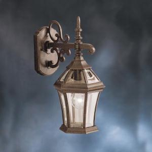 Townhouse 15.25" 1 Light Outdoor Wall Light with Clear Beveled Glass in Tannery Bronze
