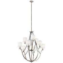 Kichler 43534CLP - Thisbe™ 33" 9 Light 2 Tier Chandelier Classic Pewter