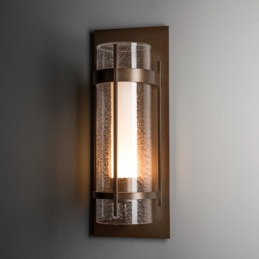 Torch  Seeded Glass Large Outdoor Sconce