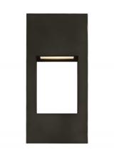 Visual Comfort & Co. Studio Collection 8557793S-71 - Testa modern 2-light LED outdoor exterior small wall lantern in antique bronze finish with satin etc