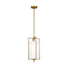 Visual Comfort & Co. Studio Collection CP1401BBS - Perno midcentury 1-light indoor dimmable small hanging shade ceiling pendant in burnished brass gold