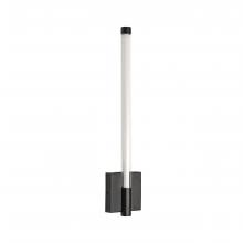 Russell Lighting WL7013/BK/OP - Saskia - LED 16 Wall Sconce In Black with Clear Glass and Opal Acrylic
