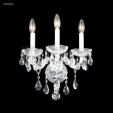 James R Moder 40463S22 - Palace Ice 3 Arm Wall Sconce
