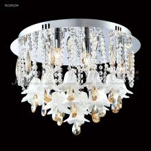 James R Moder 96324S2BE - Murano Collection Flush Mount