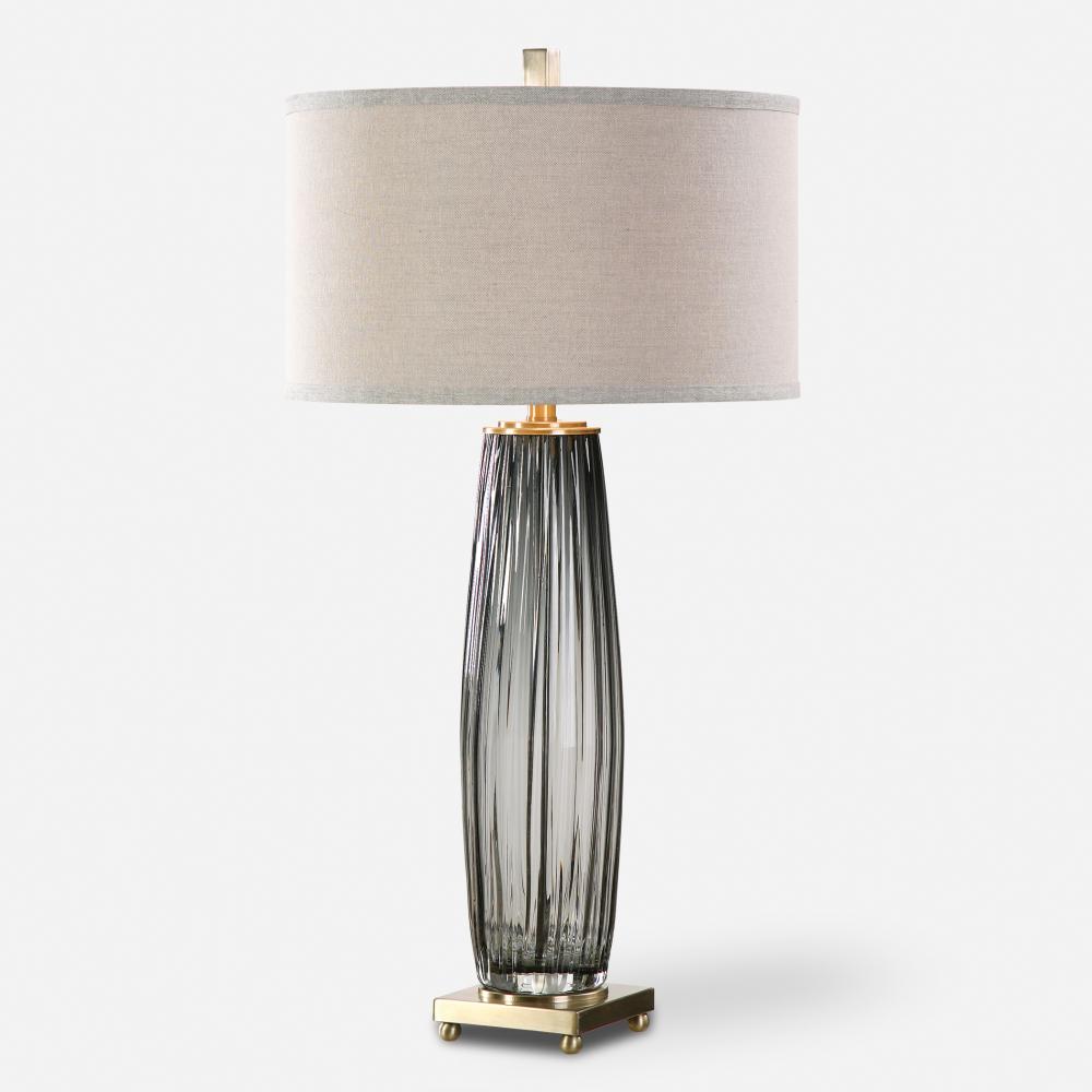 Uttermost Vilminore Gray Glass Table Lamp