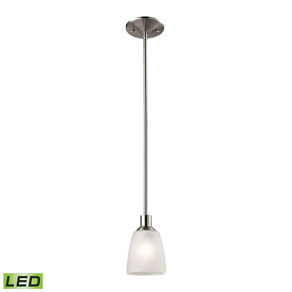 Thomas - Jackson 4'' Wide 1-Light Mini Pendant - Brushed Nickel